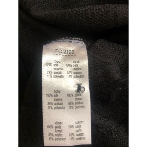 Lacoste black and blue silk sleeveless dress Size 42 - Picture 10 of 11